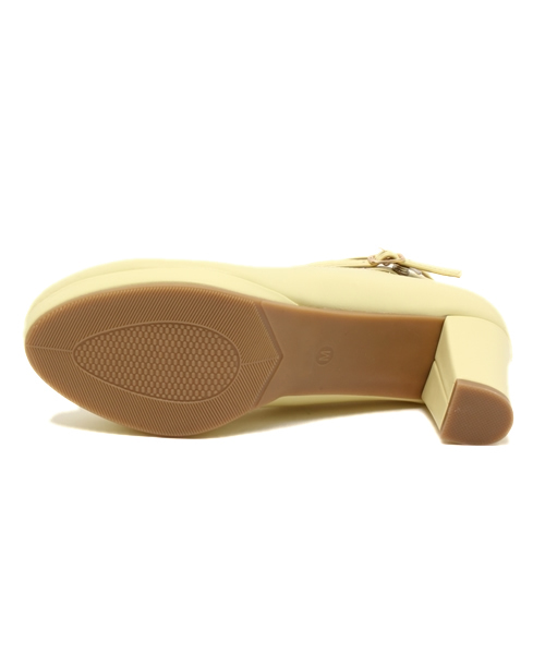 WEGO（ウィゴー）の「WEGO/クロスパンプス（パンプス・レディース・ホワイト/ブラック/ライトインディゴブルー/イエロー/ピンク・MEDIUM/LARGE）」の7枚目の写真