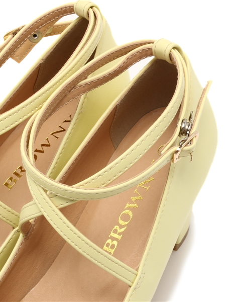 WEGO（ウィゴー）の「WEGO/クロスパンプス（パンプス・レディース・ホワイト/ブラック/ライトインディゴブルー/イエロー/ピンク・MEDIUM/LARGE）」の10枚目の写真