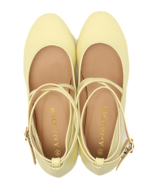 WEGO（ウィゴー）の「WEGO/クロスパンプス（パンプス・レディース・ホワイト/ブラック/ライトインディゴブルー/イエロー/ピンク・MEDIUM/LARGE）」の17枚目の写真