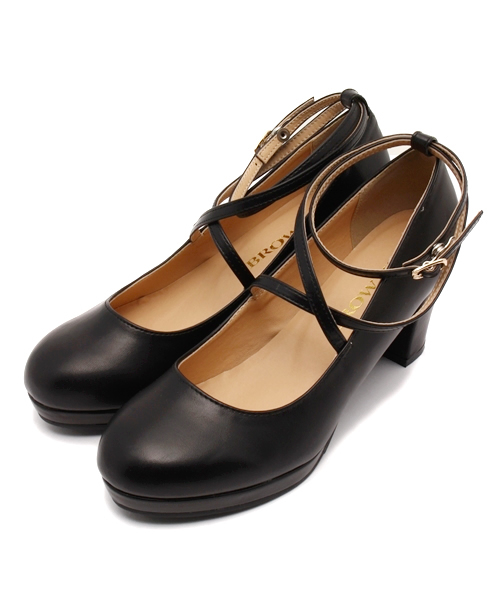 WEGO（ウィゴー）の「WEGO/クロスパンプス（パンプス・レディース・ホワイト/ブラック/ライトインディゴブルー/イエロー/ピンク・MEDIUM/LARGE）」の19枚目の写真