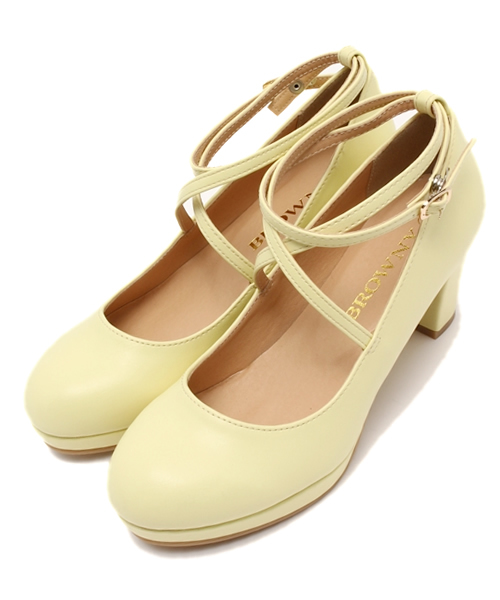 WEGO（ウィゴー）の「WEGO/クロスパンプス（パンプス・レディース・ホワイト/ブラック/ライトインディゴブルー/イエロー/ピンク・MEDIUM/LARGE）」の12枚目の写真