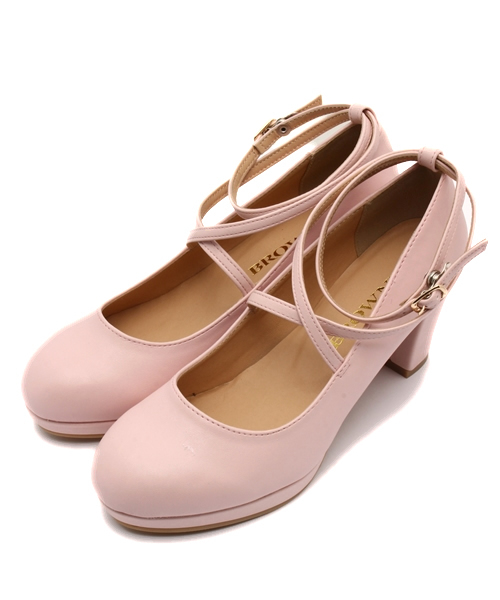 WEGO（ウィゴー）の「WEGO/クロスパンプス（パンプス・レディース・ホワイト/ブラック/ライトインディゴブルー/イエロー/ピンク・MEDIUM/LARGE）」の13枚目の写真