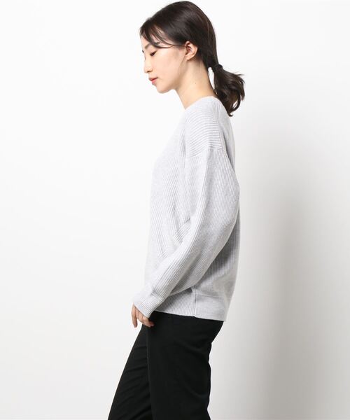 Grand PARK（グランドパーク）の「軽量ソフトニット（ニット/セーター・レディース・チャコールグレー/マスタード/トップグレー/レンガ・FREE）」の6枚目の写真