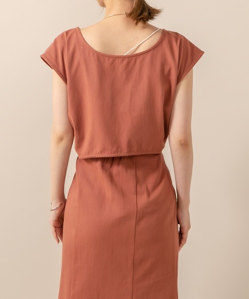 mline（エムライン）の「[mline] WEB限定 クロスデザイントップス（シャツ/ブラウス・レディース・ベージュ/オレンジ/ブラック・FREE）」の19枚目の写真