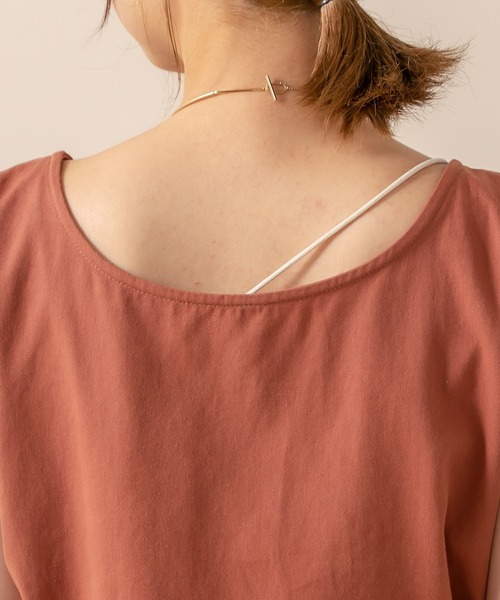 mline（エムライン）の「[mline] WEB限定 クロスデザイントップス（シャツ/ブラウス・レディース・ベージュ/オレンジ/ブラック・FREE）」の13枚目の写真