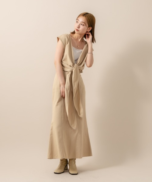 mline（エムライン）の「[mline] WEB限定 クロスデザイントップス（シャツ/ブラウス・レディース・ベージュ/オレンジ/ブラック・FREE）」の18枚目の写真