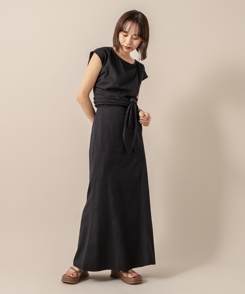 mline（エムライン）の「[mline] WEB限定 クロスデザイントップス（シャツ/ブラウス・レディース・ベージュ/オレンジ/ブラック・FREE）」の21枚目の写真