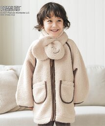 PEANUTS（ピーナッツ）の「PEANUTS マフラー付きボアジャケット（その他アウター・キッズ）」