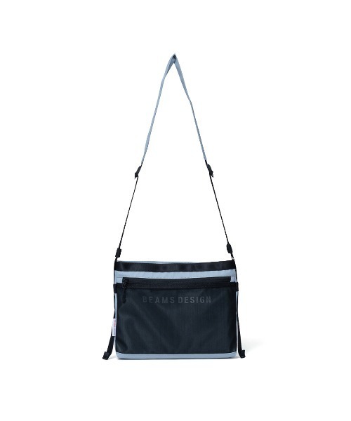 BEAMS DESIGN(ビームス デザイン)の「BEAMS DESIGN(ビームス デザイン) エラスティックメッシュ サコッシュバッグ(ショルダーバッグ・メンズ・ブラック/ネイビー/レッド/ベージュ/グレー/サンドベージュ/ライトグレー・FREE)」の2枚目の写真