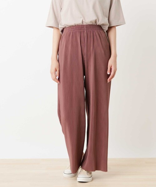 Cutie Blonde（キューティーブロンド）の「◆【S-L】カラープリーツカットパンツ（その他パンツ・レディース・ブラック/ブルー/ブラウン系その他/ナチュラル/キャメル/ピンク系・01/02/03）」の6枚目の写真