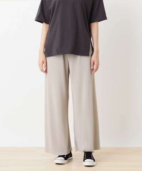 Cutie Blonde（キューティーブロンド）の「◆【S-L】カラープリーツカットパンツ（その他パンツ・レディース・ブラック/ブルー/ブラウン系その他/ナチュラル/キャメル/ピンク系・01/02/03）」の4枚目の写真