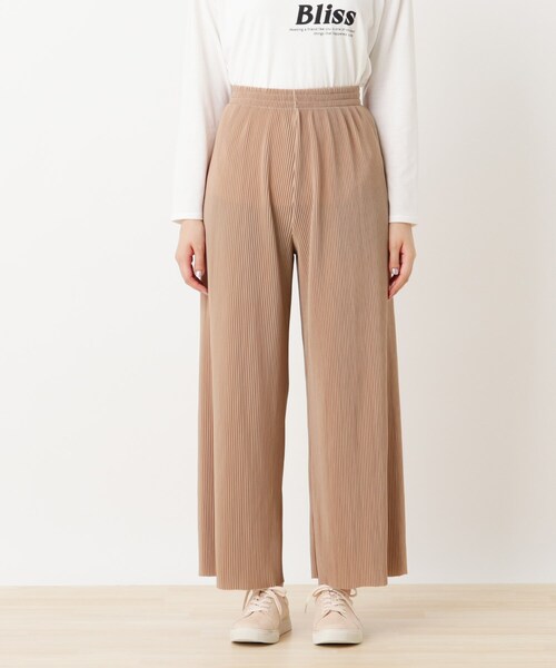 Cutie Blonde（キューティーブロンド）の「◆【S-L】カラープリーツカットパンツ（その他パンツ・レディース・ブラック/ブルー/ブラウン系その他/ナチュラル/キャメル/ピンク系・01/02/03）」の9枚目の写真