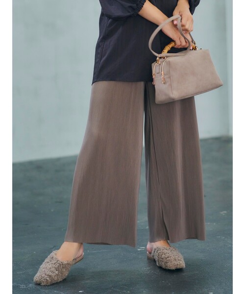 Cutie Blonde（キューティーブロンド）の「◆【S-L】カラープリーツカットパンツ（その他パンツ・レディース・ブラック/ブルー/ブラウン系その他/ナチュラル/キャメル/ピンク系・01/02/03）」の8枚目の写真