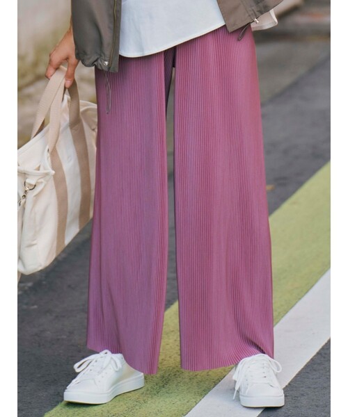 Cutie Blonde（キューティーブロンド）の「◆【S-L】カラープリーツカットパンツ（その他パンツ・レディース・ブラック/ブルー/ブラウン系その他/ナチュラル/キャメル/ピンク系・01/02/03）」の17枚目の写真