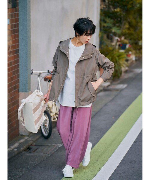 Cutie Blonde（キューティーブロンド）の「◆【S-L】カラープリーツカットパンツ（その他パンツ・レディース・ブラック/ブルー/ブラウン系その他/ナチュラル/キャメル/ピンク系・01/02/03）」の19枚目の写真