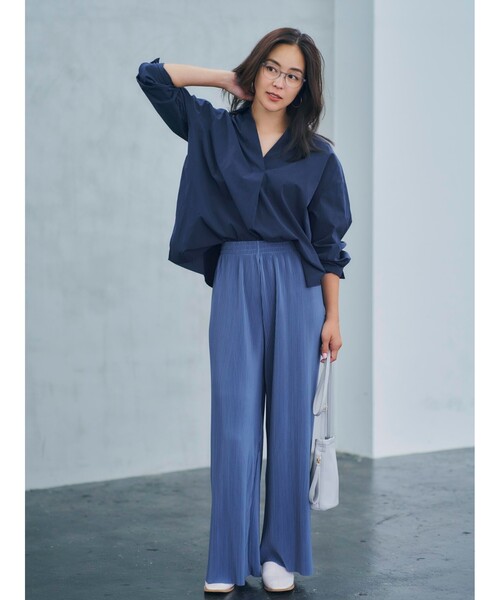 Cutie Blonde（キューティーブロンド）の「◆【S-L】カラープリーツカットパンツ（その他パンツ・レディース・ブラック/ブルー/ブラウン系その他/ナチュラル/キャメル/ピンク系・01/02/03）」の22枚目の写真