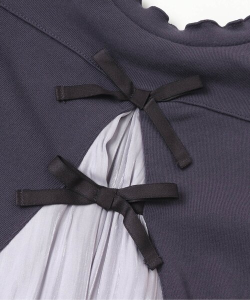 apres les cours(アプレレクール)の「バックシャンリボンワンピース(ワンピース・キッズ・ラベンダー/チャコール/ベージュ・130/140/80/90/110/120/100)」の13枚目の写真