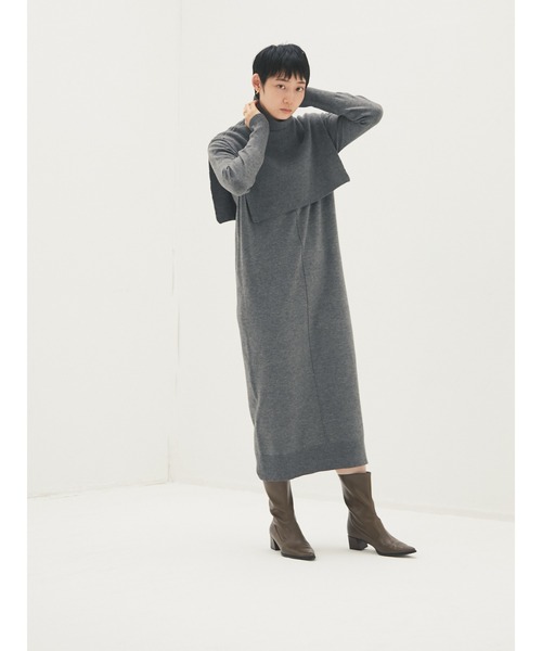 armonia(アルモニーア)の「armonia・タートルベストセットワンピース*(ワンピース・レディース・ブラウン/グレー・FREE)」の14枚目の写真