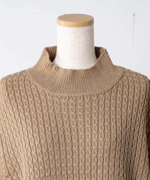INTER FACTORY（インターファクトリー）の「WEARISTA son - ケーブルニットベスト　made in INTER FACTORY（ベスト・レディース・ブラック/ベージュ/オフホワイト・FREE）」の21枚目の写真
