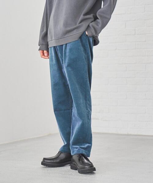 coen(コーエン)の「コーデュロイタックイージーテーパードパンツ(その他パンツ・メンズ・グレー/コバルトブルー/ブラック/ベージュ・X-LARGE/SMALL/MEDIUM/LARGE)」の4枚目の写真