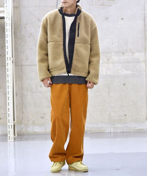 SHIPS（シップス）の「【WEB限定】SHIPS: ビッグシルエット ミリタリー リバーシブル ボア フリース ブルゾン（ブルゾン・メンズ・ブラック/オリーブ/ライトカーキ・SMALL/MEDIUM/LARGE/X-LARGE）」の12枚目の写真