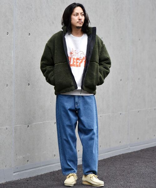 SHIPS（シップス）の「【WEB限定】SHIPS: ビッグシルエット ミリタリー リバーシブル ボア フリース ブルゾン（ブルゾン・メンズ・ブラック/オリーブ/ライトカーキ・SMALL/MEDIUM/LARGE/X-LARGE）」の4枚目の写真