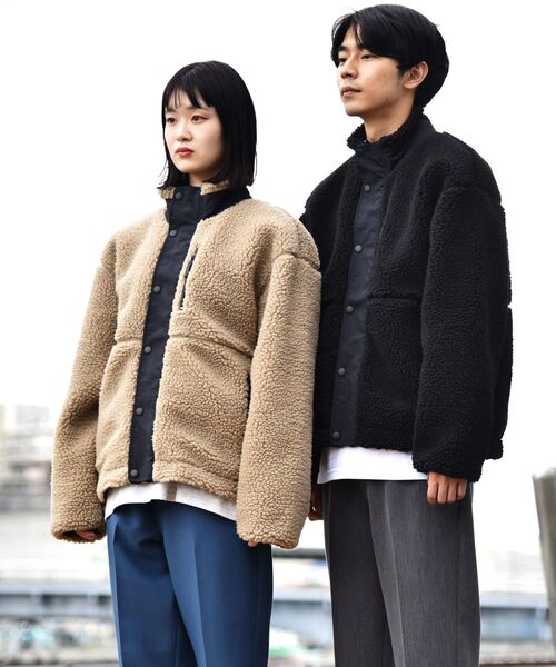 SHIPS（シップス）の「【WEB限定】SHIPS: ビッグシルエット ミリタリー リバーシブル ボア フリース ブルゾン（ブルゾン・メンズ・ブラック/オリーブ/ライトカーキ・SMALL/MEDIUM/LARGE/X-LARGE）」の16枚目の写真