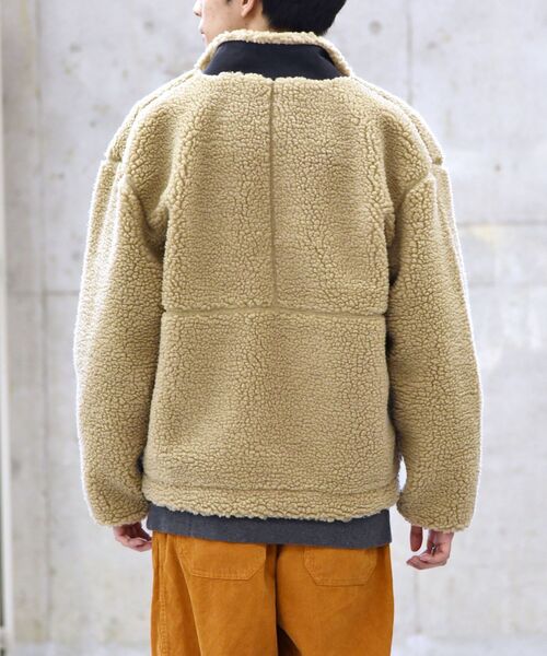 SHIPS（シップス）の「【WEB限定】SHIPS: ビッグシルエット ミリタリー リバーシブル ボア フリース ブルゾン（ブルゾン・メンズ・ブラック/オリーブ/ライトカーキ・SMALL/MEDIUM/LARGE/X-LARGE）」の13枚目の写真