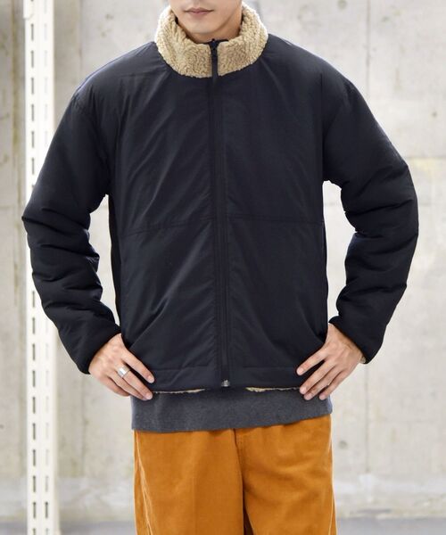 SHIPS（シップス）の「【WEB限定】SHIPS: ビッグシルエット ミリタリー リバーシブル ボア フリース ブルゾン（ブルゾン・メンズ・ブラック/オリーブ/ライトカーキ・SMALL/MEDIUM/LARGE/X-LARGE）」の19枚目の写真