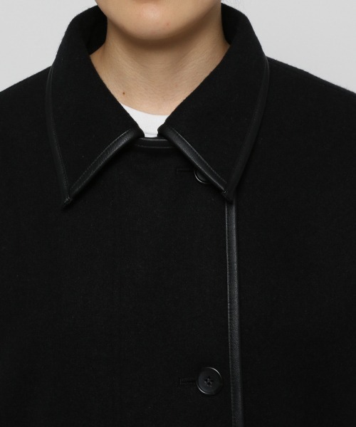 LOWRYS FARM（ローリーズファーム）の「ウールライクエリツキコート　952599（ノーカラーコート・レディース・ブラック/ブラウン/アイボリー・FREE）」の11枚目の写真