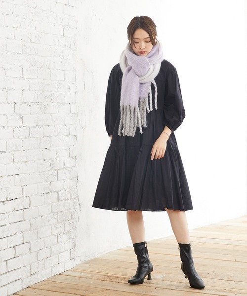 welleg（ウェレッグ）の「ふんわり ボリューム バルキーストール（ストール/ショール・レディース・ブルー/カーキ/イエロー/アイボリー/ブラウン/ライトグレー/パープル系その他/イエロー系その他/グリーン系その他・フリー）」の17枚目の写真