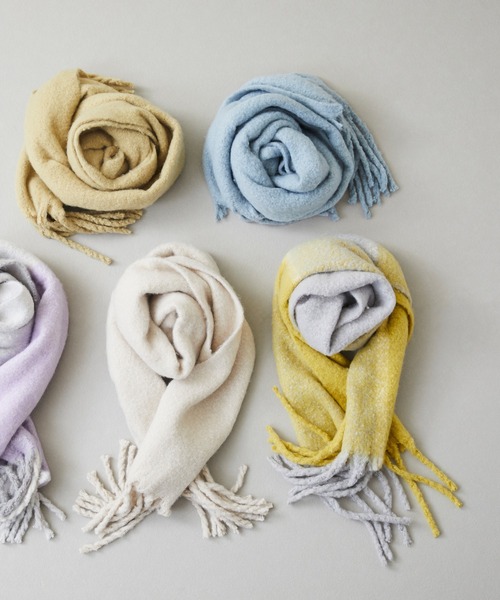 welleg（ウェレッグ）の「ふんわり ボリューム バルキーストール（ストール/ショール・レディース・ブルー/カーキ/イエロー/アイボリー/ブラウン/ライトグレー/パープル系その他/イエロー系その他/グリーン系その他・フリー）」の19枚目の写真