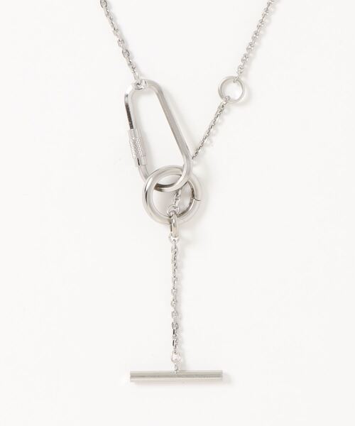 sea,ds mara(シーズマーラ)の「【Sea’ds mara】Carabiner motif necklece(ネックレス・レディース・シルバー/ゴールド・FREE)」の1枚目の写真