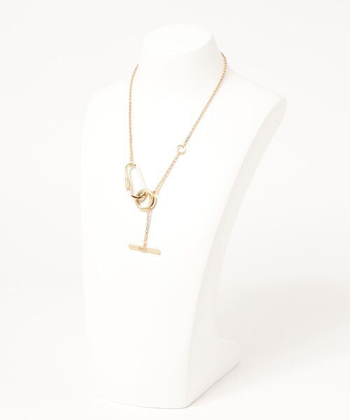 sea,ds mara(シーズマーラ)の「【Sea’ds mara】Carabiner motif necklece(ネックレス・レディース・シルバー/ゴールド・FREE)」の3枚目の写真