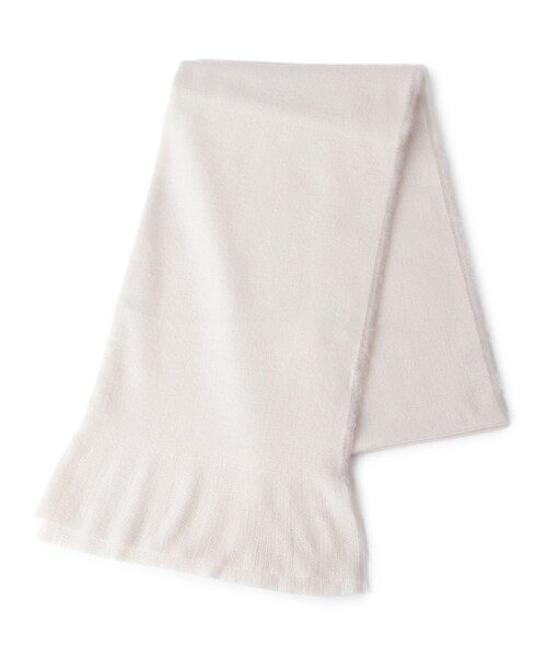 DRESKIP（ドレスキップ）の「◆フリルフリンジストール（ストール/ショール・レディース・ブラック/グリーン系/アイボリー/サンドベージュ・00）」の7枚目の写真