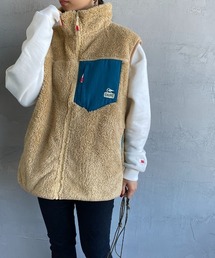 [CHUMS/チャムス] ボンディングフリース ボアベスト