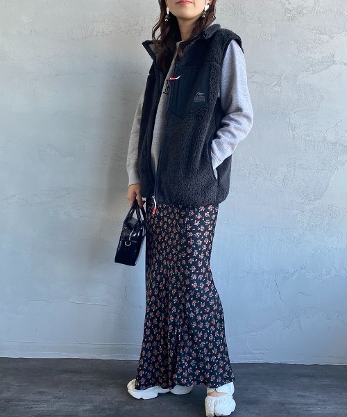 CHUMS（チャムス）の「[CHUMS/チャムス] ボンディングフリース ボアベスト（その他アウター・レディース・ブラック/ベージュ・M/L/XL）」の15枚目の写真