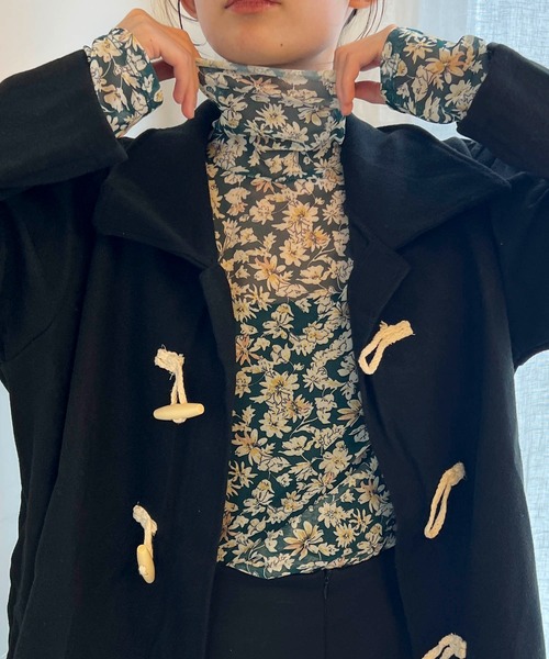 byYOUANCE（バイユアンス）の「シアーハイネックロンTEE（Tシャツ/カットソー・レディース・ブルー系その他/ブラック/グリーン系その他/ホワイト/ブラック系その他/その他2/その他1・FREE）」の6枚目の写真