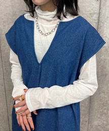 シアーハイネックロンTEE