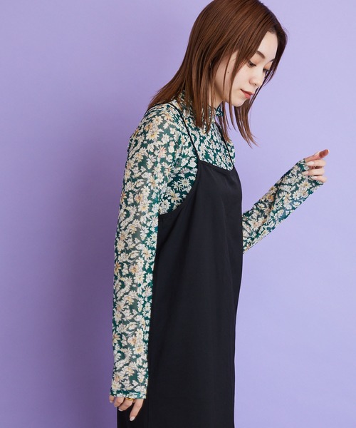 byYOUANCE（バイユアンス）の「シアーハイネックロンTEE（Tシャツ/カットソー・レディース・ブルー系その他/ブラック/グリーン系その他/ホワイト/ブラック系その他/その他2/その他1・FREE）」の20枚目の写真