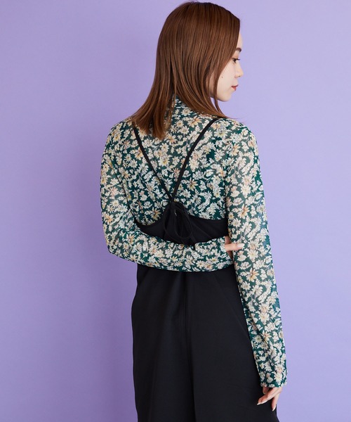 byYOUANCE（バイユアンス）の「シアーハイネックロンTEE（Tシャツ/カットソー・レディース・ブルー系その他/ブラック/グリーン系その他/ホワイト/ブラック系その他/その他2/その他1・FREE）」の21枚目の写真