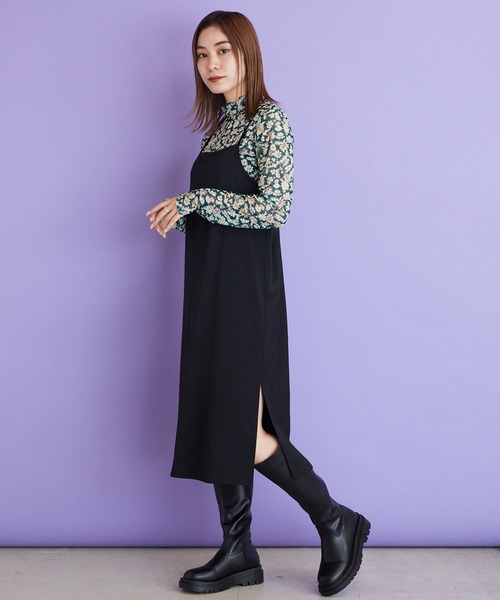 byYOUANCE（バイユアンス）の「シアーハイネックロンTEE（Tシャツ/カットソー・レディース・ブルー系その他/ブラック/グリーン系その他/ホワイト/ブラック系その他/その他2/その他1・FREE）」の22枚目の写真