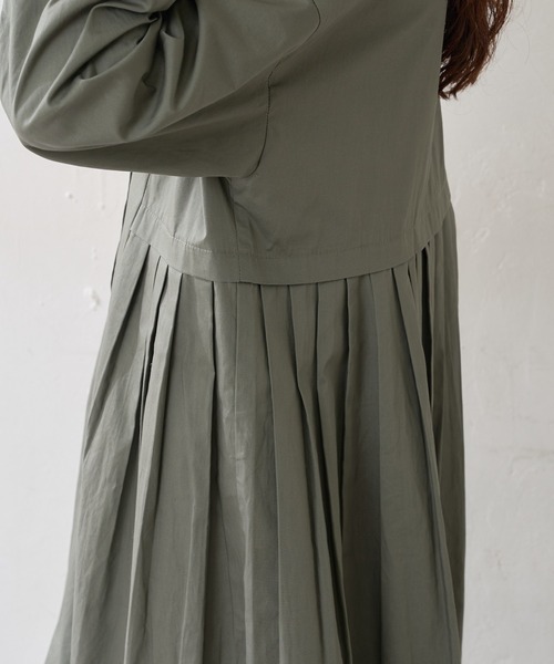 DISCOAT（ディスコート）の「【WEB限定】ウエストタックシャツワンピース（シャツワンピース・レディース・ブラック/ブラウン/カーキ/ホワイト/ベージュ・FREE）」の15枚目の写真