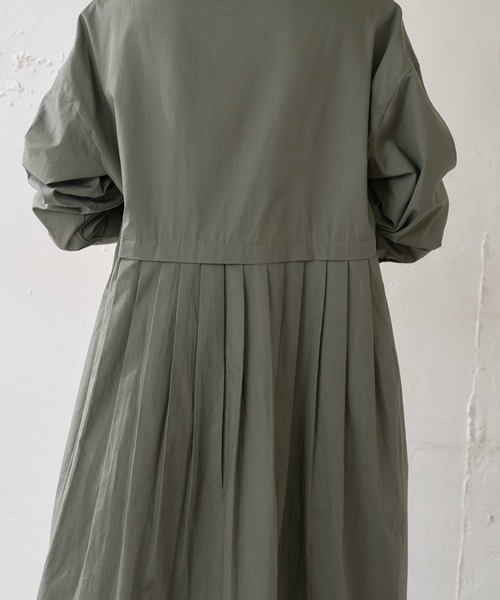 DISCOAT（ディスコート）の「【WEB限定】ウエストタックシャツワンピース（シャツワンピース・レディース・ブラック/ブラウン/カーキ/ホワイト/ベージュ・FREE）」の18枚目の写真