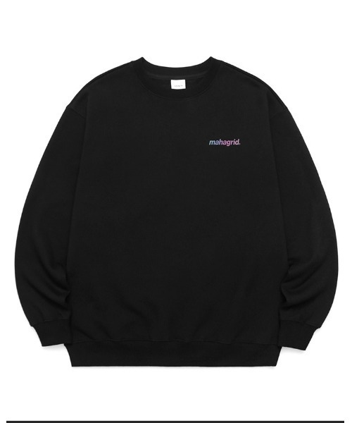MAHAGRID（マハグリッド）の「【UNISEX】MAHAGRID／RAINBOWロゴクループルオーバー　2237626（スウェット・レディース・ブラック/グレー・SMALL/MEDIUM/LARGE/X-LARGE）」の3枚目の写真