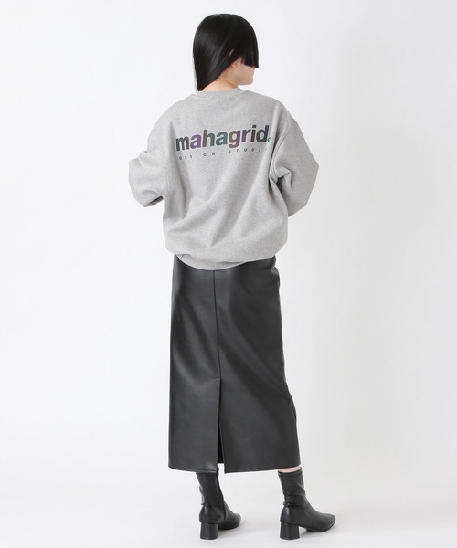 MAHAGRID（マハグリッド）の「【UNISEX】MAHAGRID／RAINBOWロゴクループルオーバー　2237626（スウェット・レディース・ブラック/グレー・SMALL/MEDIUM/LARGE/X-LARGE）」の15枚目の写真