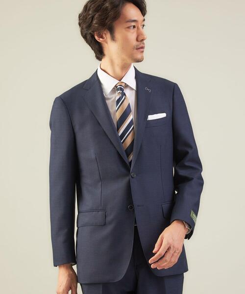 green label relaxing(グリーンレーベルリラクシング)の「<REDA×green label relaxing>カラー千鳥 2B RV スーツジャケット(スーツジャケット・メンズ・グレー/ネイビー・46/50/44/48/52/42)」の1枚目の写真