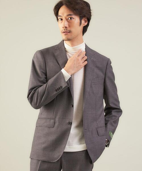 green label relaxing(グリーンレーベルリラクシング)の「<REDA×green label relaxing>カラー千鳥 2B RV スーツジャケット(スーツジャケット・メンズ・グレー/ネイビー・46/50/44/48/52/42)」の2枚目の写真
