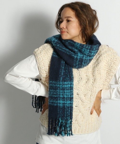 オリジナルミックスカラーループストール