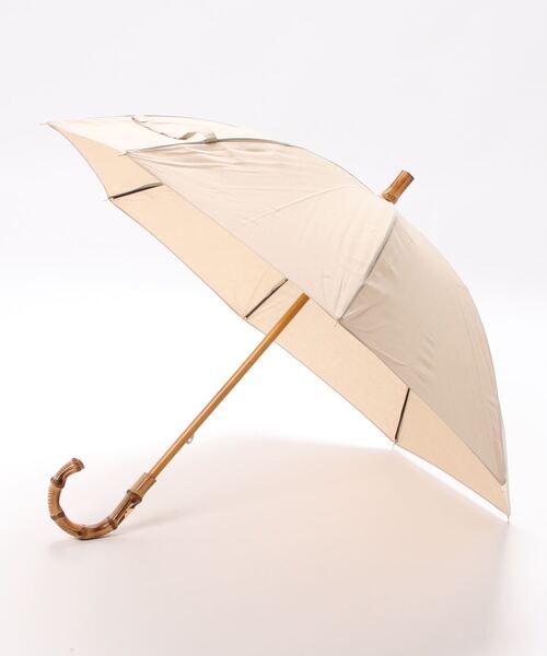 Traditional Weatherwear(トラディショナルウェザーウェア)の「Traditional Weatherwear: UMBRLL BAMB GLD(長傘・レディース・ベージュ/ブラック・FREE)」の2枚目の写真